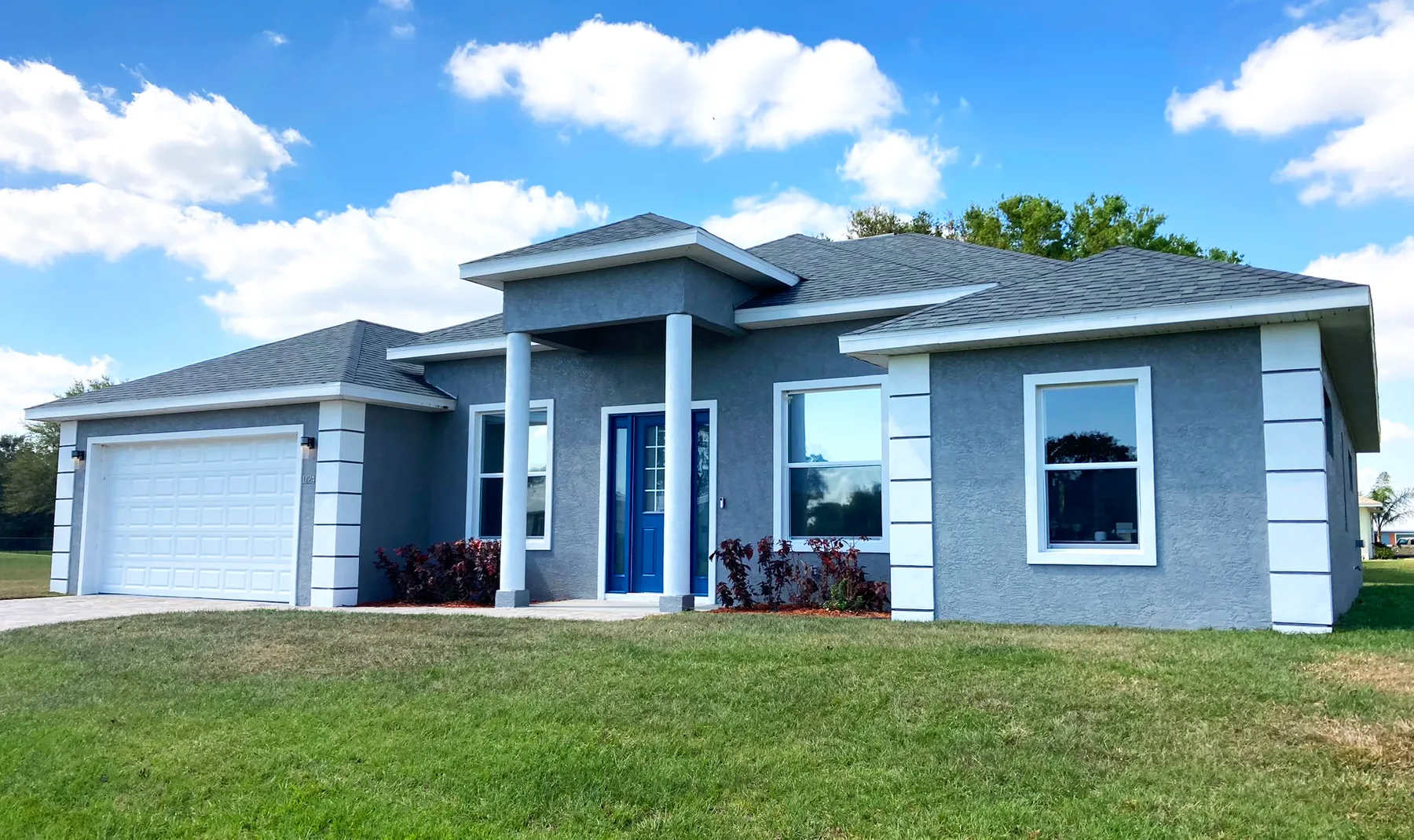 Completed M&S custom home exterior